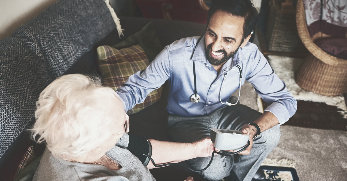 A doctor and a patient